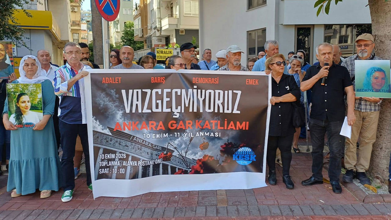 Alanya emek ve demokrasi güçlerinden 10 Ekim anması: Adalet mücadelemizden vazgeçmeyeceğiz