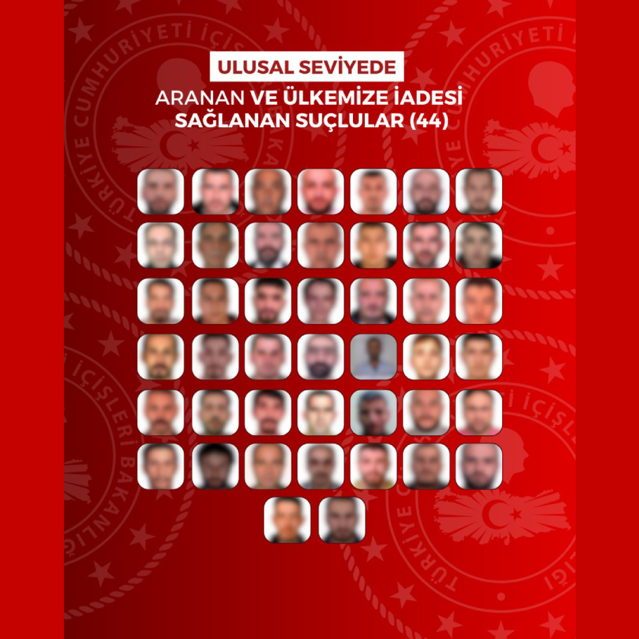 60 firari suçlu yurda getirildi