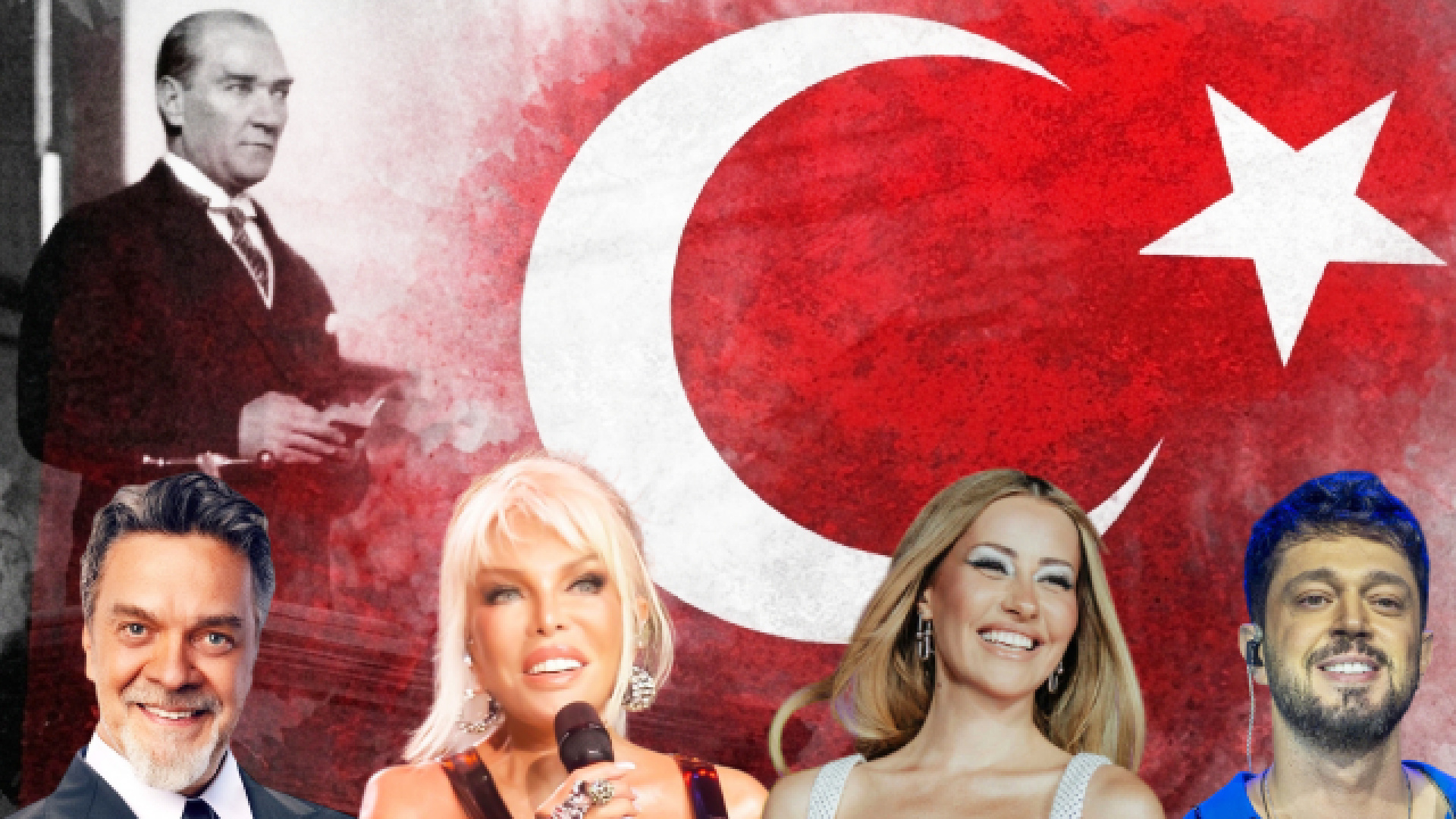 Ünlülerden 29 Ekim coşkusu