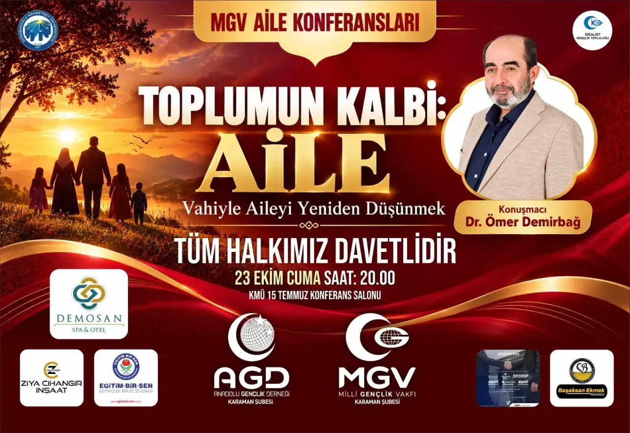 Dr. Ömer Demirbağ, Karaman’da aile konferansı verecek