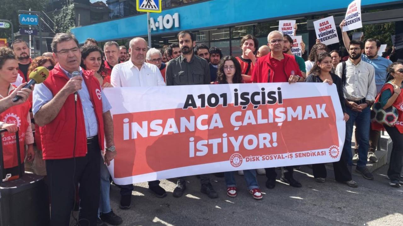 A101 işçisi yemek su, sandalye istiyor