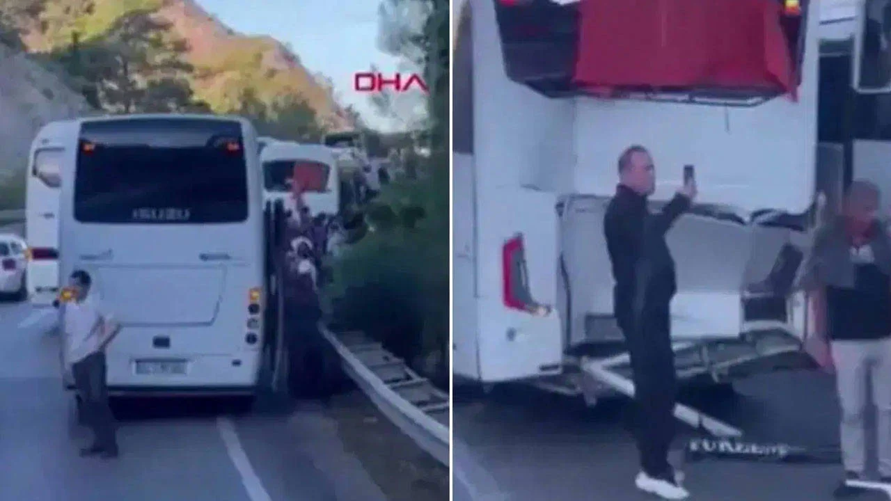 Antalya’da üç aracın karıştığı zincirleme kazada 10 kişi yaralandı