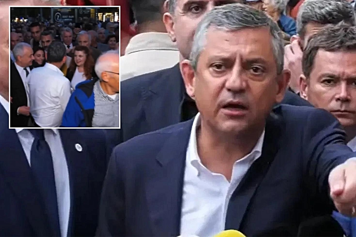 Özgür Özel'in Bursa yürüyüşünde ilginç an! Vatandaşla börek diyaloğu kamerada
