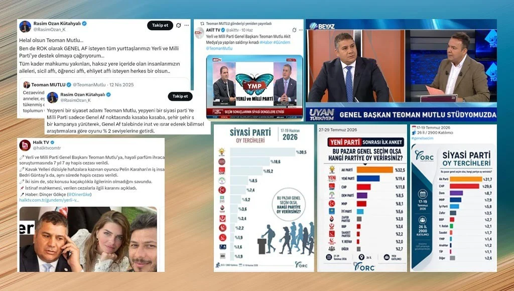 Gazetecilerin paylaşımlarla tanıttığı parti