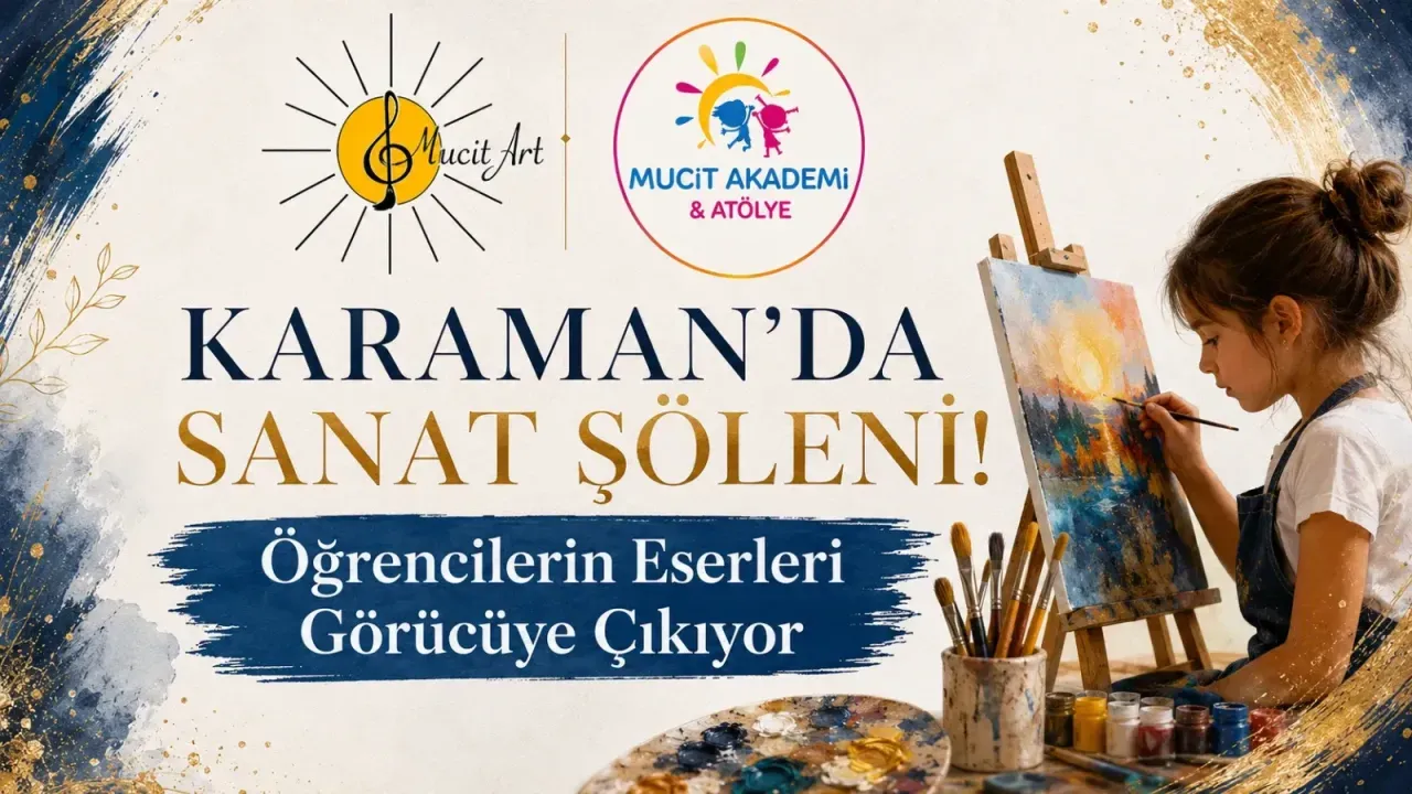 Karaman’da Sanat Şöleni! Öğrencilerin Eserleri Görücüye Çıkıyor