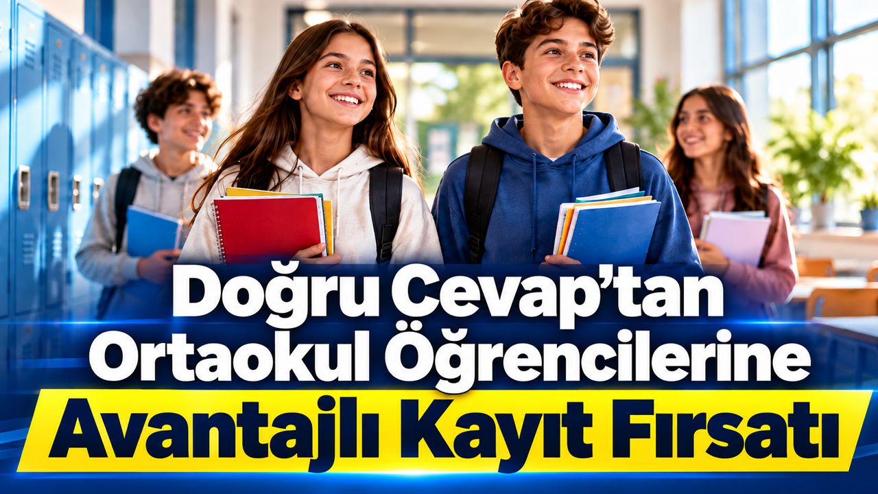 Doğru Cevap’tan Ortaokul Öğrencilerine Avantajlı Kayıt