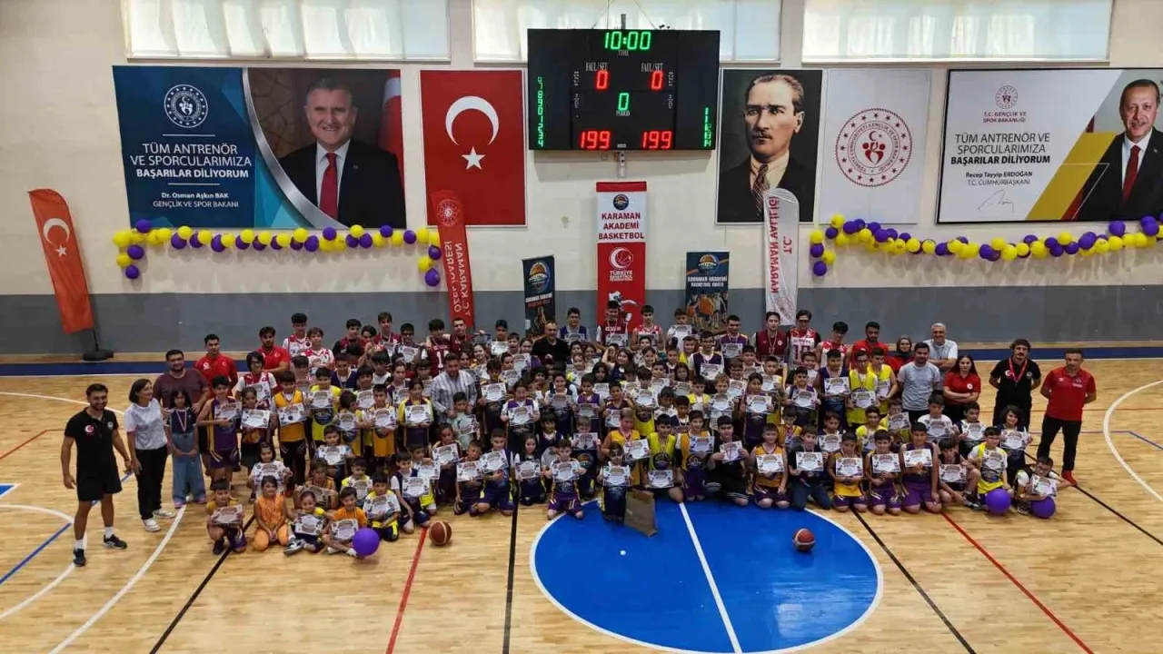 Karaman’da "Altın Bilekler Basketbol Şöleni" düzenlendi
