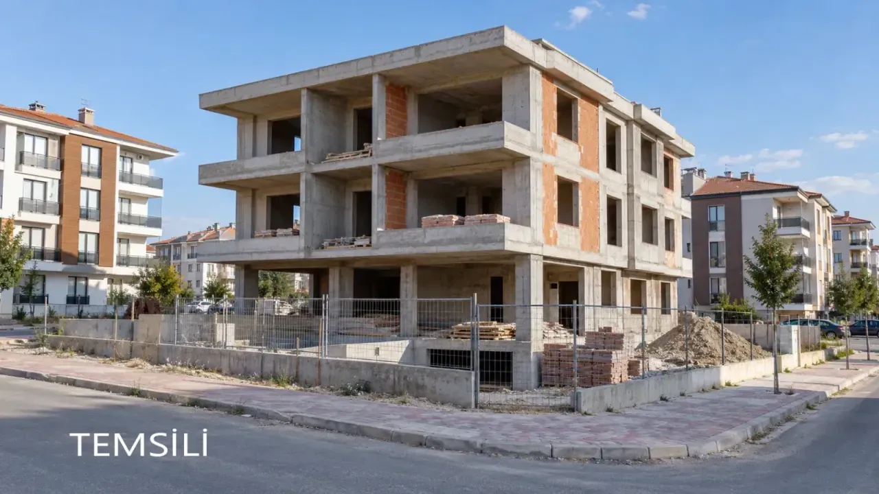 Karaman’da 6 Daireli İnşaat İcradan Satışa Çıktı