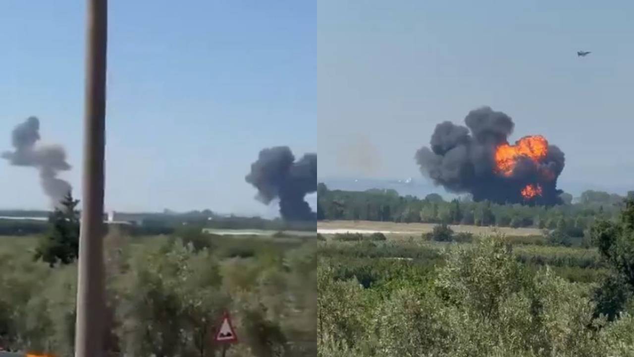 Yalova'da F16 askeri eğitim uçağı düştü