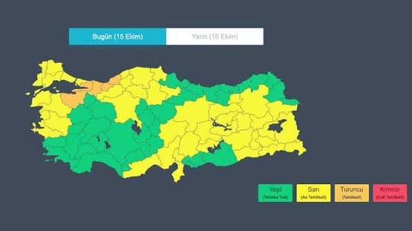 Bakan Çiftçi: 48 ilimiz için sarı, 5 ilimiz için turuncu kodlu uyarı verildi