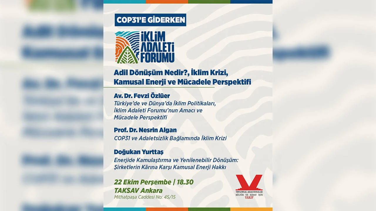 COP31'e giderken İklim Adaleti Forumu