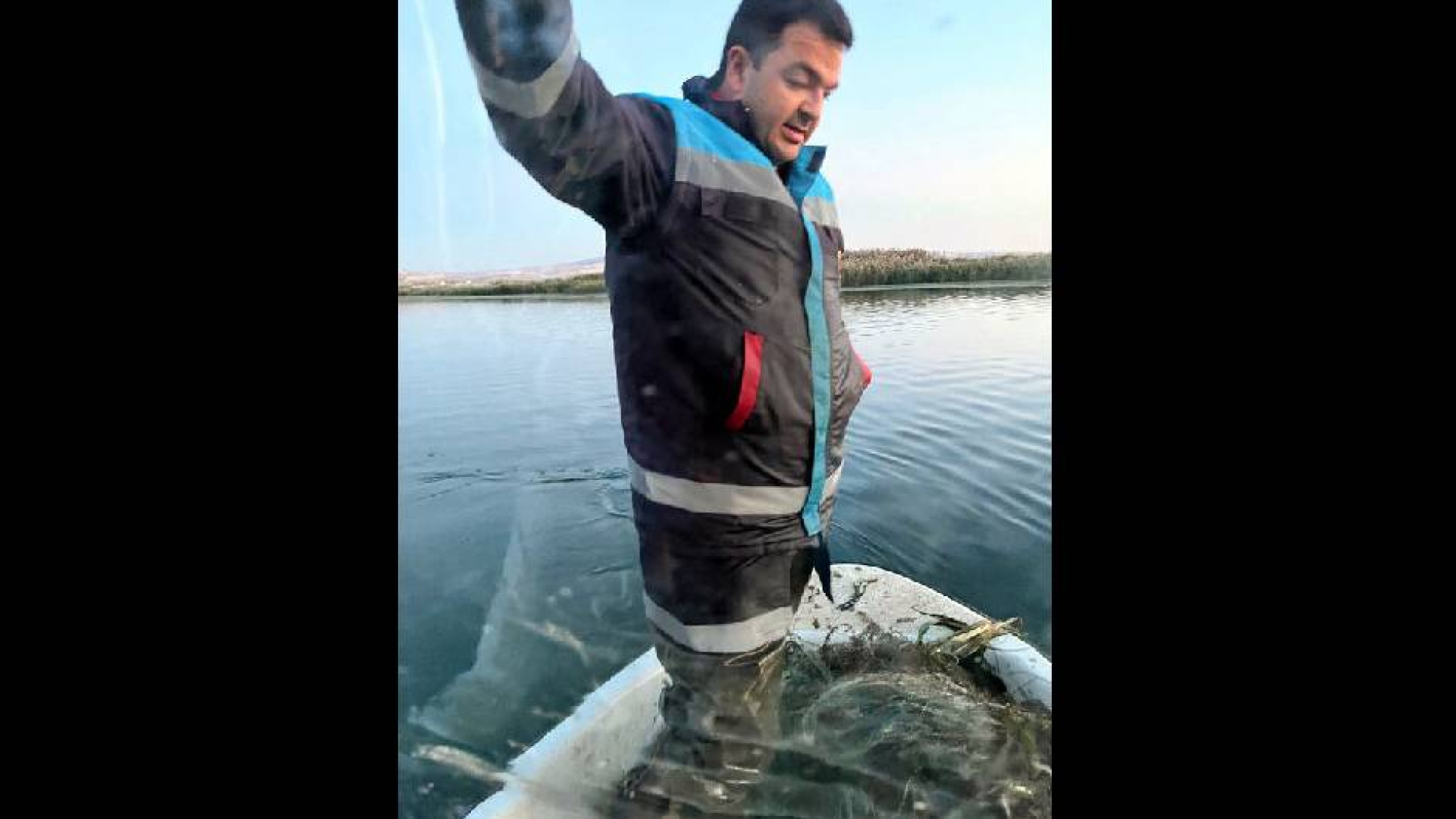 Kapulukaya Barajı'nda hayalet ağ bulundu