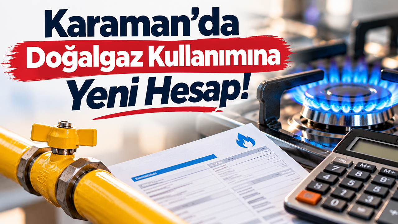 Karaman’da Doğalgaz Kullanımına Yeni Hesap!
