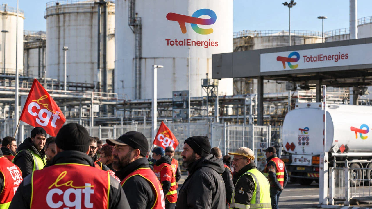 TotalEnergies işçileri daha yüksek ücret için sokakta: Fransa'da bir günlük grev