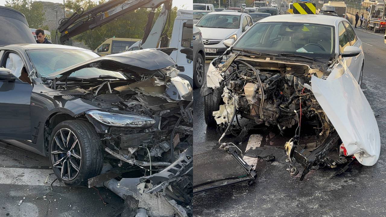 Eyüpsultan'da otomobiller çarpıştı: 4 yaralı
