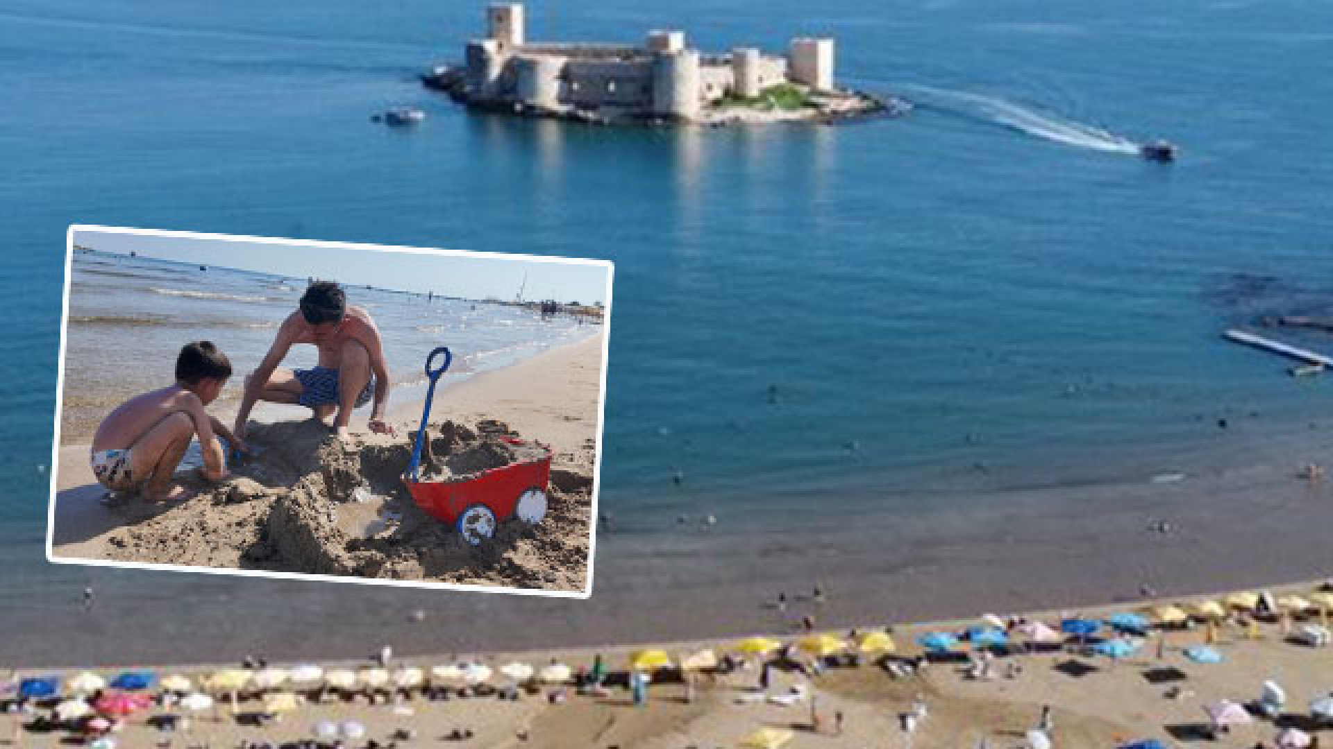 Sahile akın ettiler! Sonbaharda deniz keyfi
