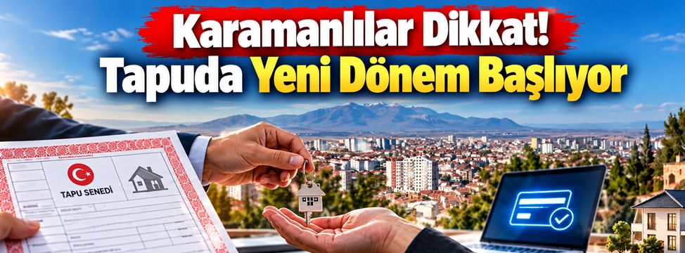 Karamanlılar Dikkat! Tapuda Yeni Dönem Başlıyor