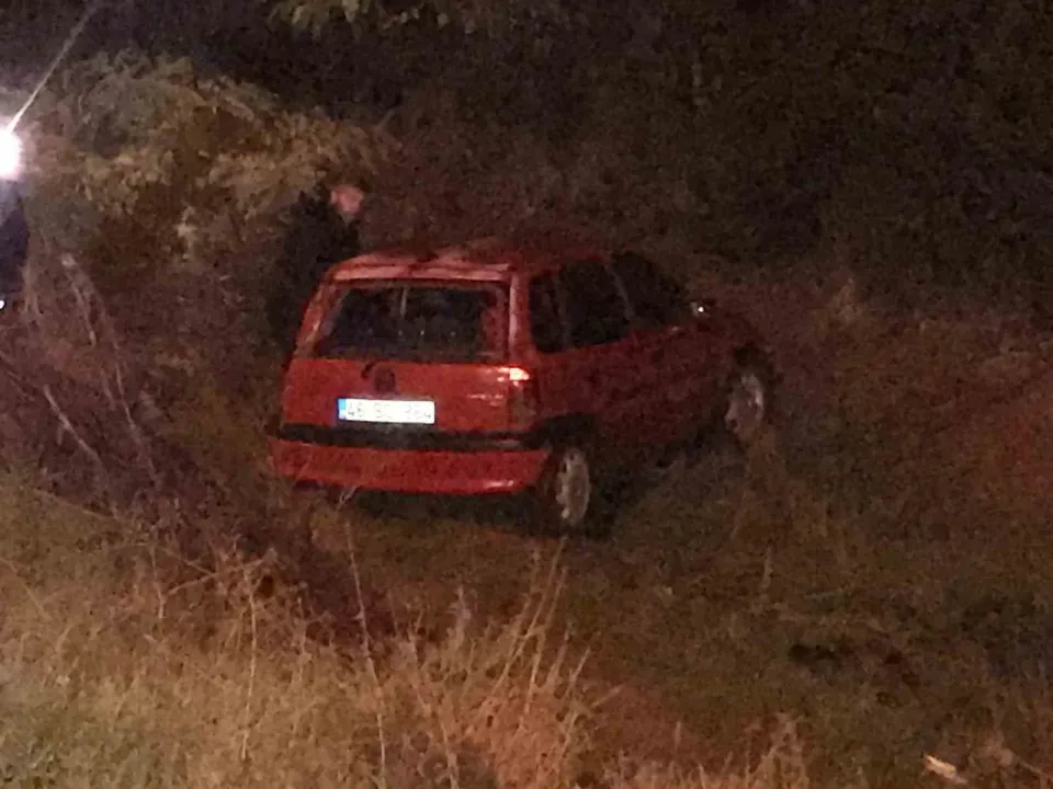 Ereğli’de otomobil şarampole düştü: 1 yaralı