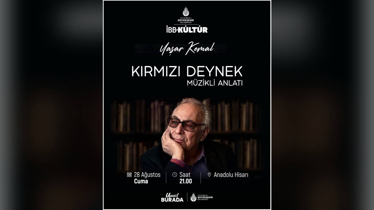 Yaşar Kemal 'Kırmızı Deynek' ile sahnede