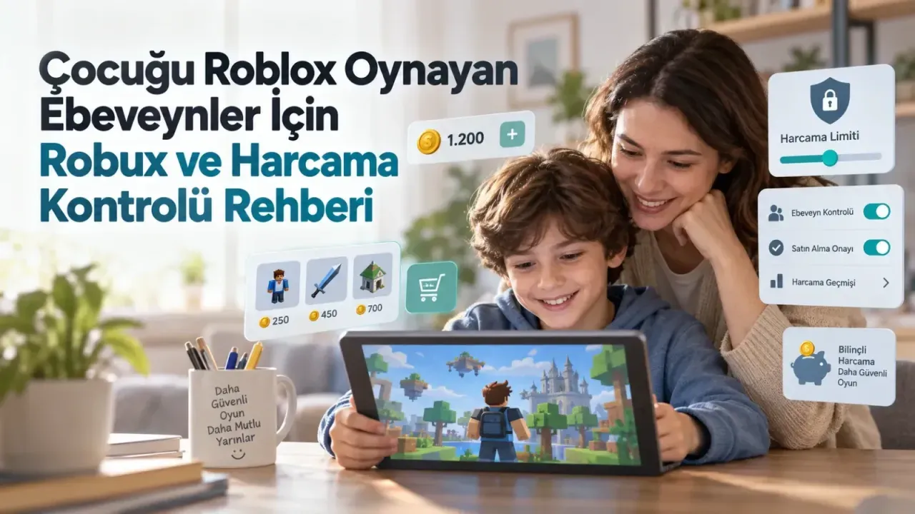 Çocuğu Roblox Oynayan Ebeveynler İçin Robux ve Harcama Kontrolü Rehberi