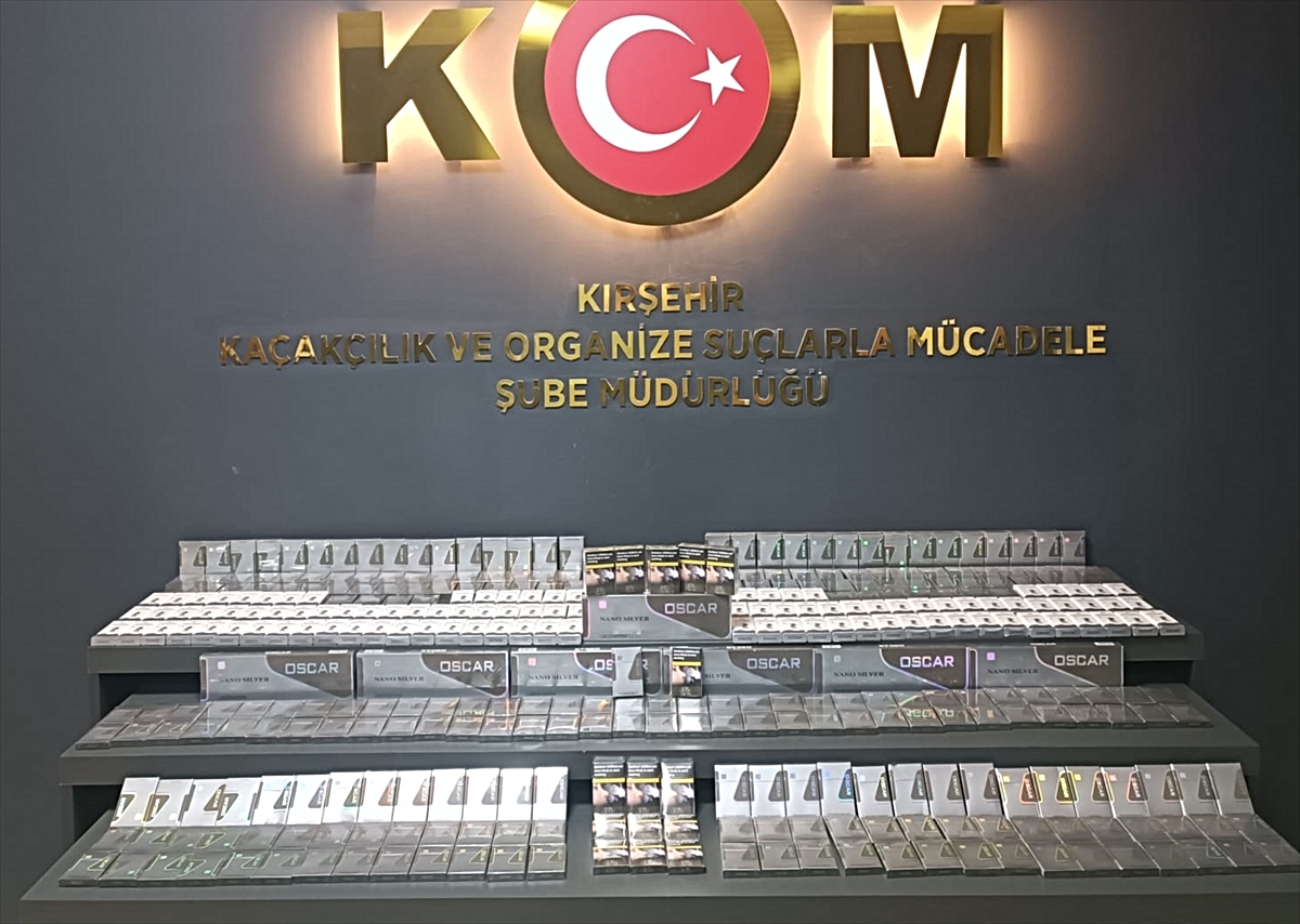 Kırşehir'de 460 paket gümrük kaçağı sigara ele geçirildi