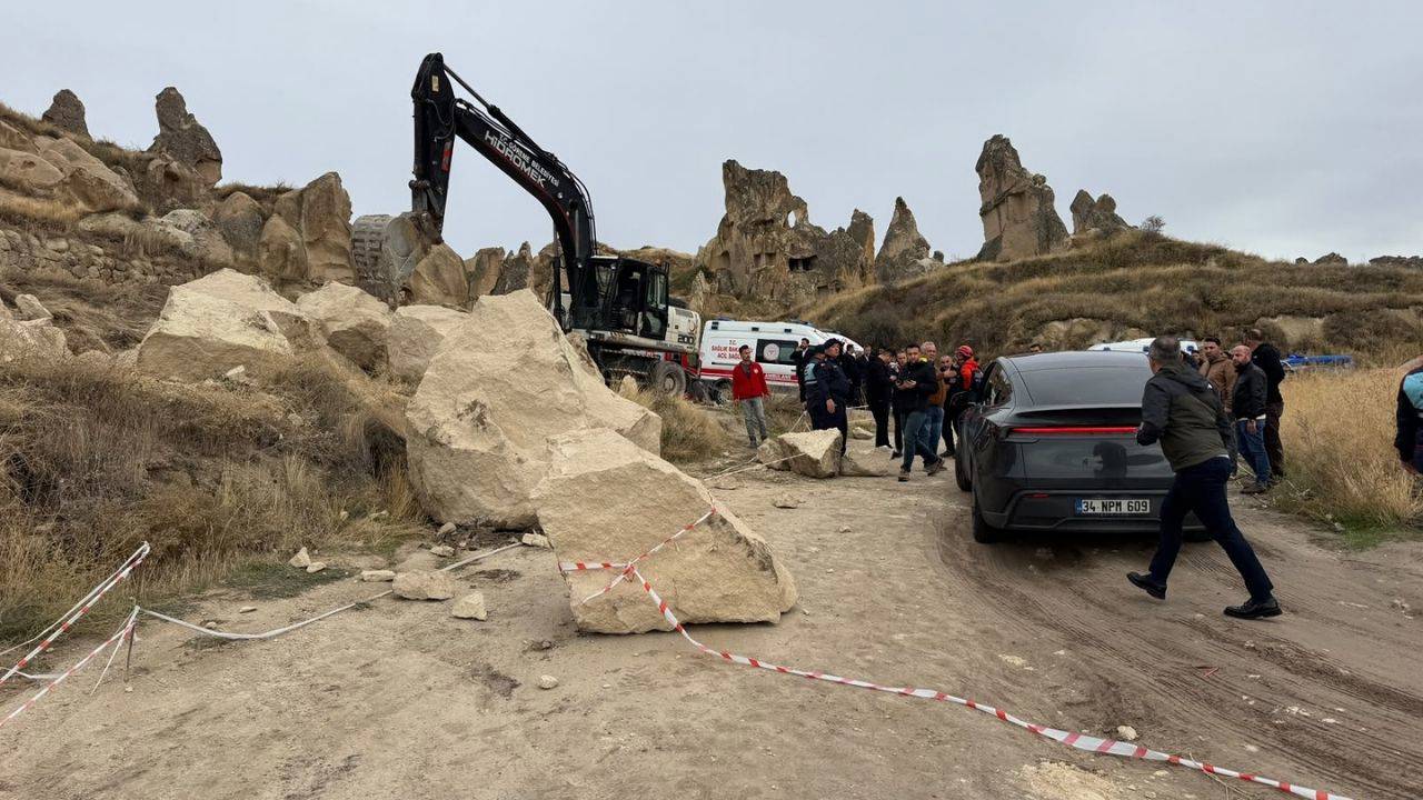 Kapadokya'da peribacası çöktü: 3 can kaybı, 5 yaralı