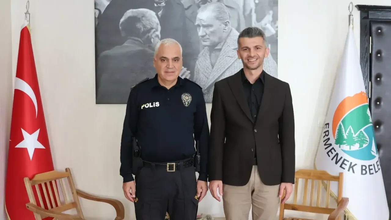 Ermenek İlçe Emniyet Müdürü Erdem Aynur'dan Veda Ziyareti
