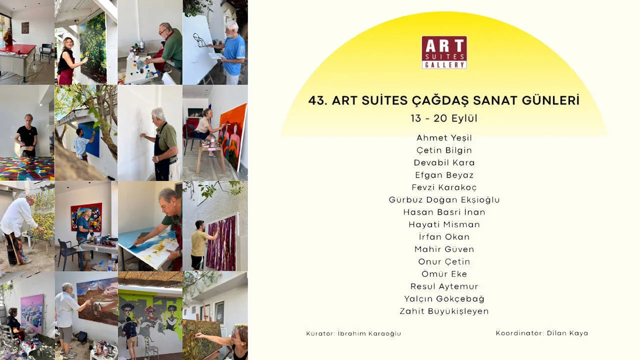 Art Suites’te 19 sanatçı aynı çatı altında: Bir haftalık üretim sergiyle tamamlanıyor