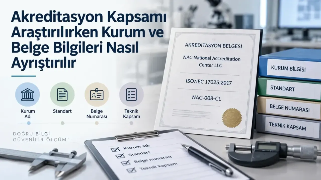 Akreditasyon Kapsamı Araştırılırken Kurum ve Belge Bilgileri Nasıl Ayrıştırılır