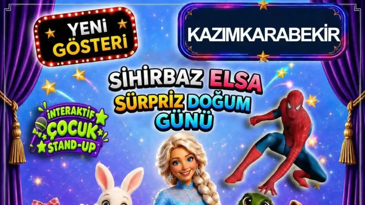 Kazımkarabekir'de Çocuklara Özel Etkinlik: Sihirbaz Elsa ve Kukla Maya Sahne Alıyor