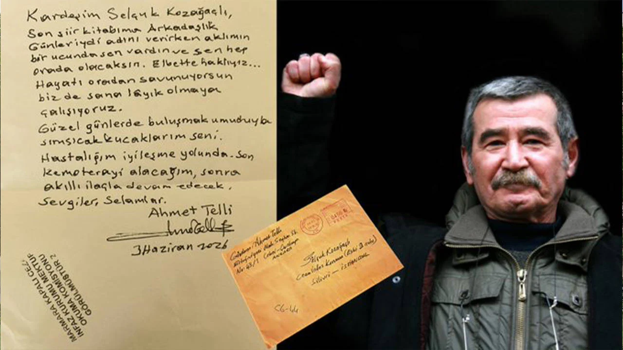 Ahmet Telli'nin yazdığı mektup, Selçuk Kozağaçlı'ya şairin ölümünden 10 gün sonra ulaştı