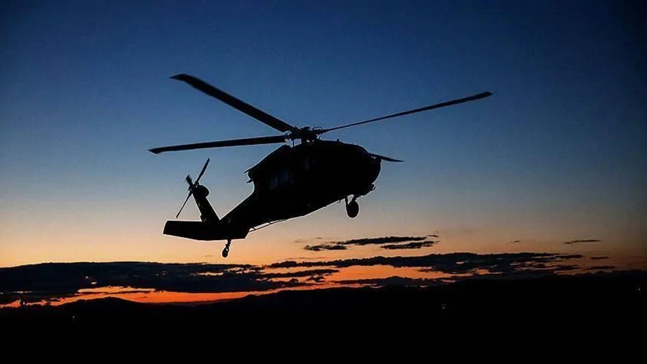 Giresun'da helikopter düştü