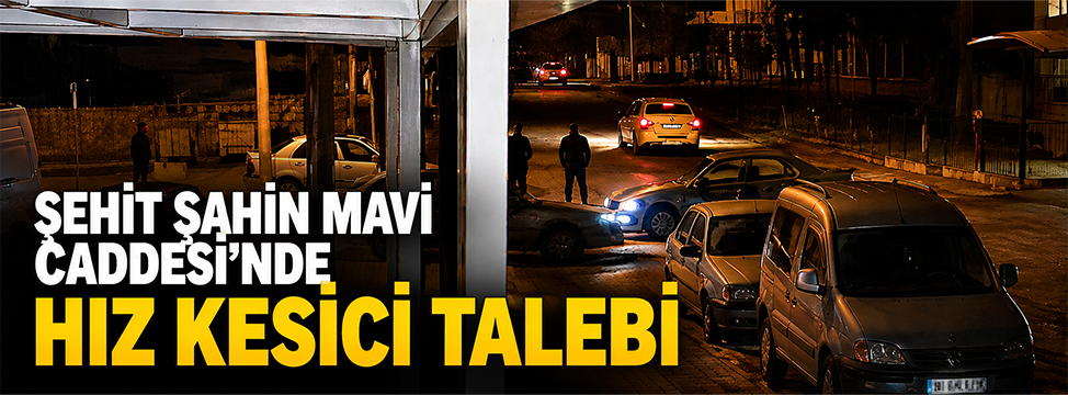 Şehit Şahin Mavi Caddesi’nde Hız Kesici Talebi
