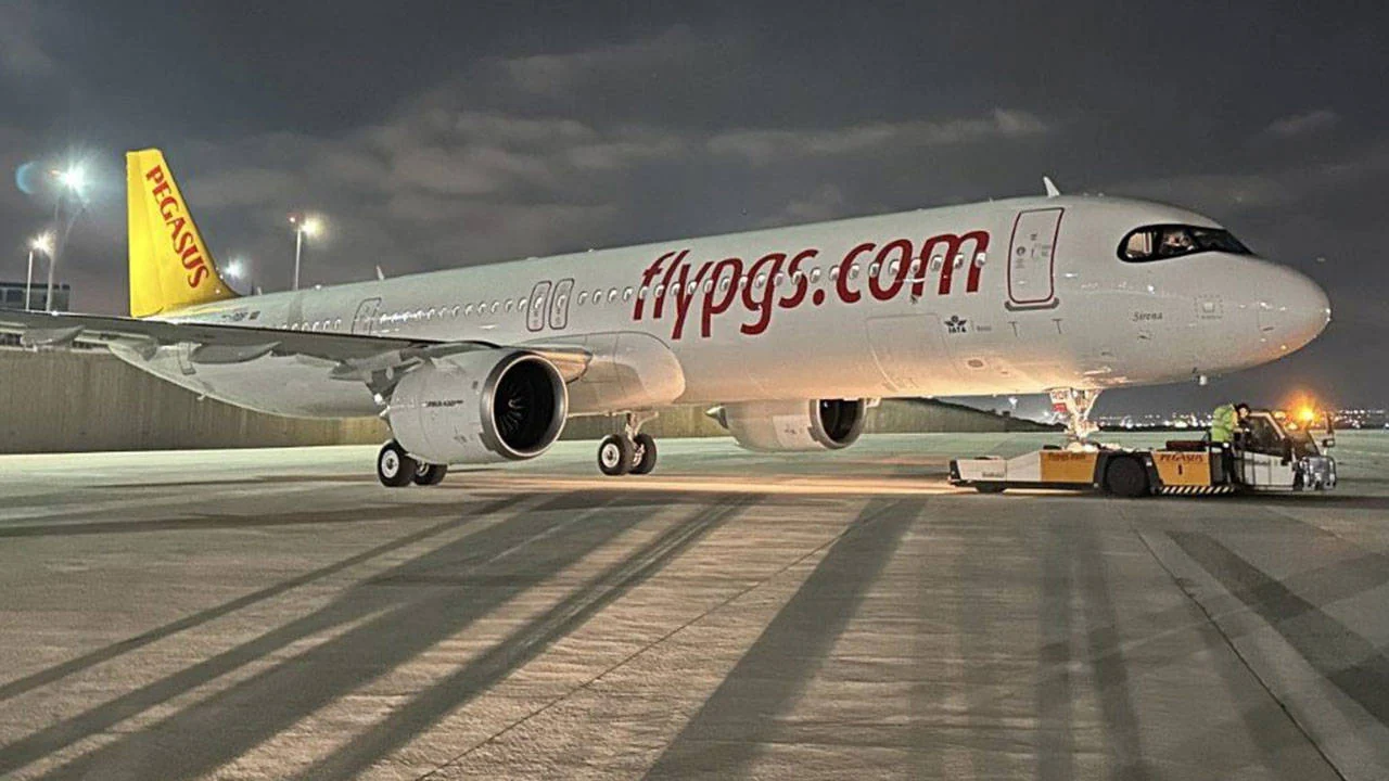Pegasus uçağına kuş çarptı: Uçak acil iniş yaptı