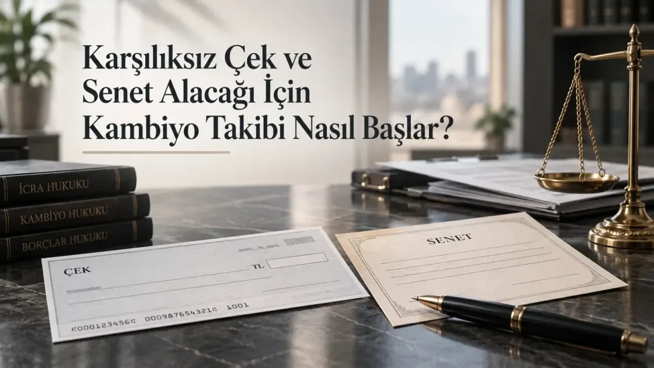 Karşılıksız Çek ve Senet Alacağı İçin Kambiyo Takibi Nasıl Başlar?