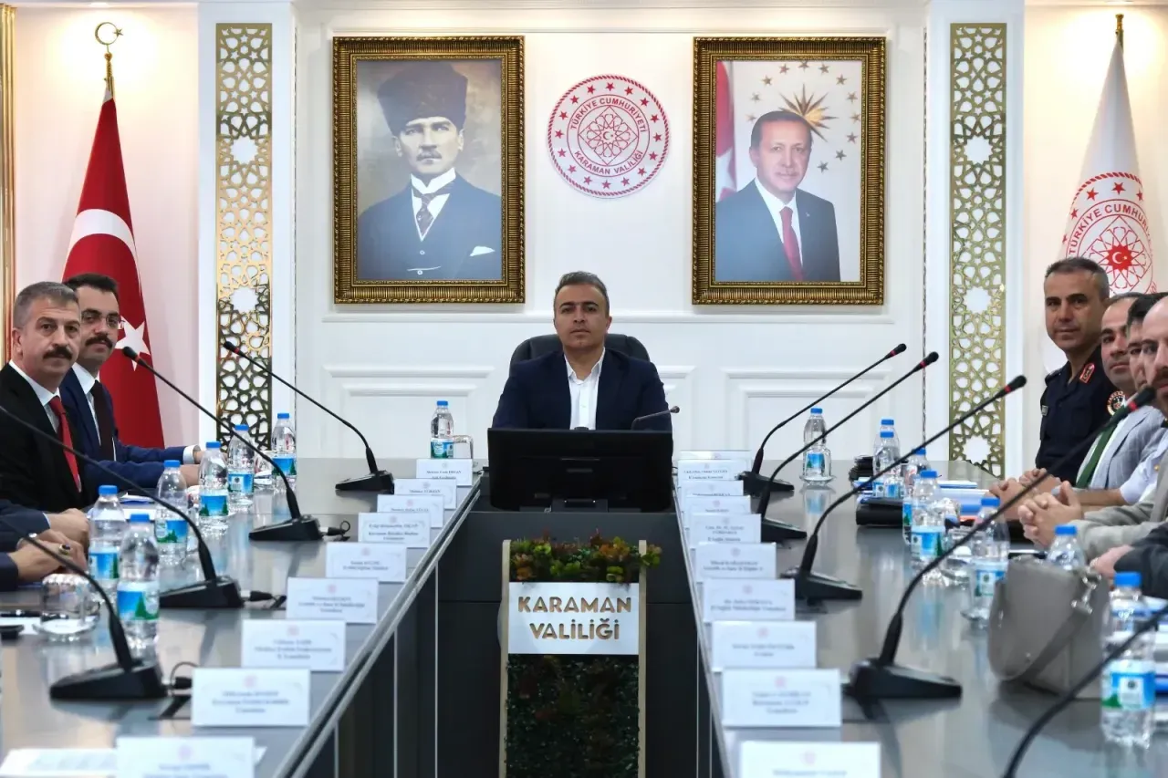Karaman’da Spor Müsabakaları İçin Güvenlik Tedbirleri Görüşüldü